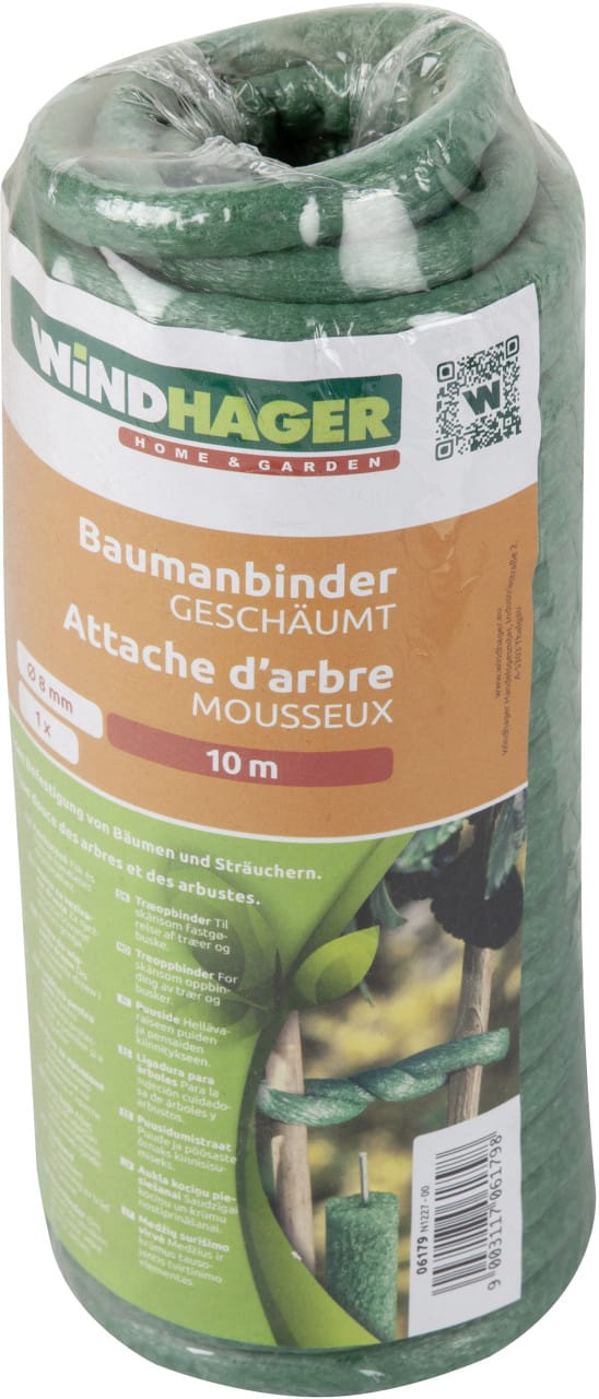 Baumanbinder geschäumt 10m grün