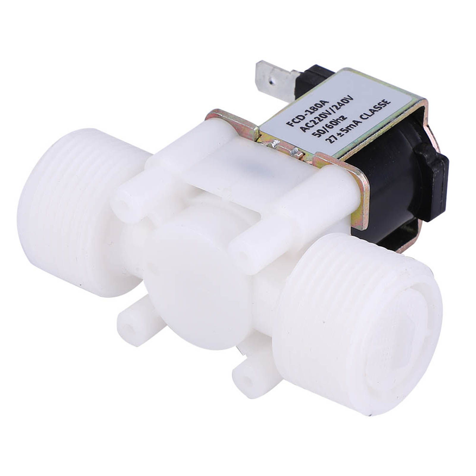 Électrovanne G3/4 Nc En Plastique, Normalement Fermée, Pour Arrivée D'Eau, 220-240 V Ca