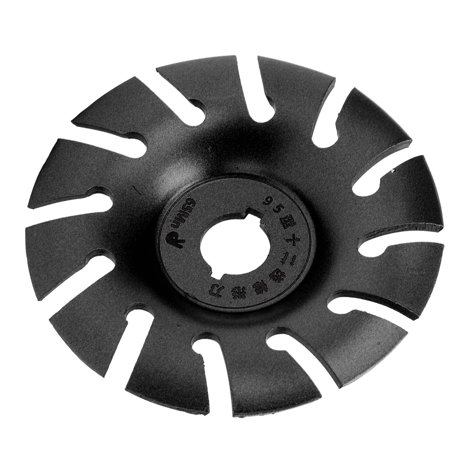 Disque À Modeler Pour Meuleuse D'Angle, 12 Dents, Acier Inoxydable, 95 Mm, Noir, Pour Le Travail Du Bois.