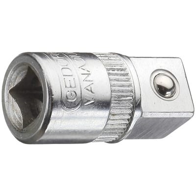 Vergrösserungsstück 6,3mm (1/4") i. - 9,5mm (3/8") a. Gedore
