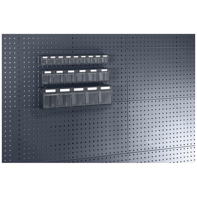 perfo Klarsichtmagazin 6 a.grau 600x96x112mm