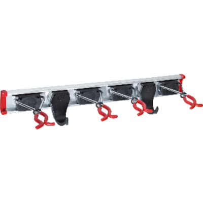 Gerätehalter Set 4.2.05 4 Halter, 2 Haken + Schieinkl. Schrauben