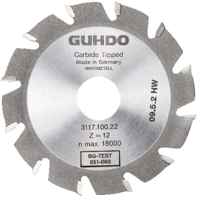 LAMELLEN-Nutfraeser HW 100X4,0X22 mm Z6 Guhdo