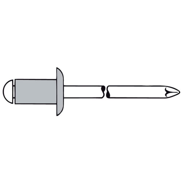 Blindniet Alu/VA Flachrundkopf 5x16mm GESIPA