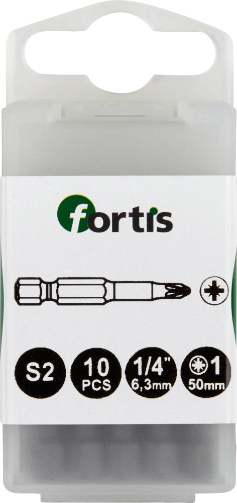 Bit 1/4" DIN3126 E6,3 PZ 1x50mm a10Stk.FORTIS