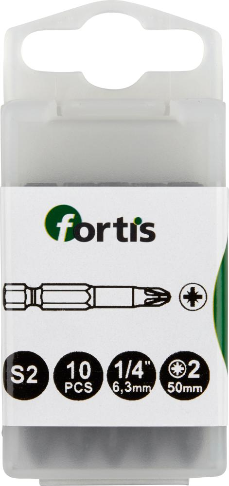 Bit 1/4" DIN3126 E6,3 PZ 2x50mm a10Stk.FORTIS
