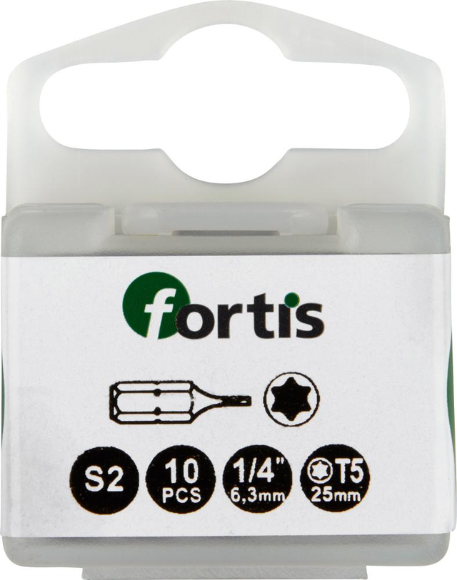 Bit-Set DIN3126C6,3 10 x T5x25mm FORTIS
