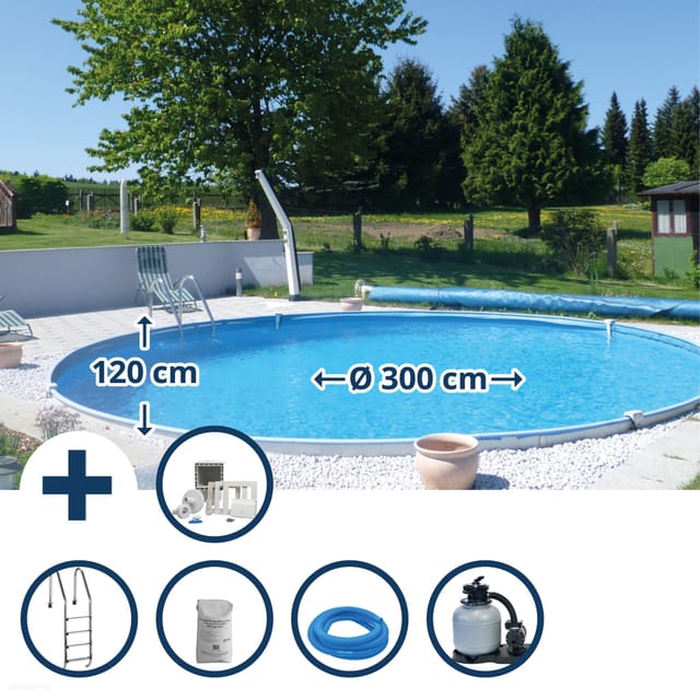 Rundform-Aufstellbecken-Set Brasilia