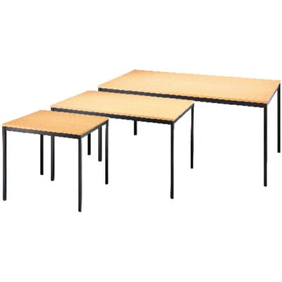 Tisch 800 x 800mm schwarz / Buche 1 Stück