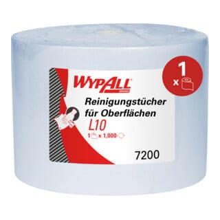 WYPALL L20 Wischtücher 23,5x38cm blau 1000 Blatt