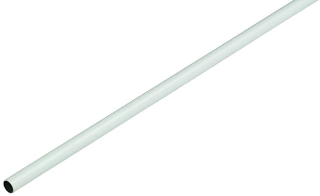 Schrankrohr für mittlere Belastung, rund, Ø 20 x 1200 mm, Stahl weiß