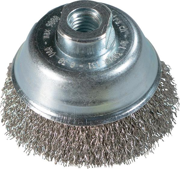 Topfbürste V4A M14 gewellt 70x0,3mm ZEINTRA