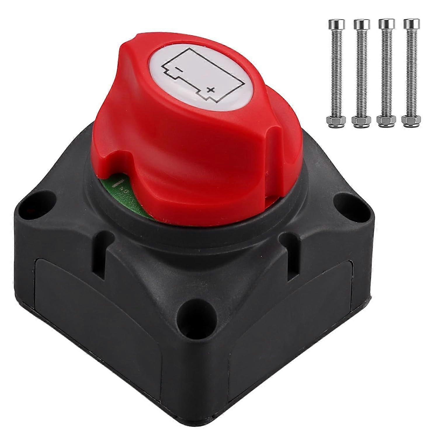 Justech Batterieschalter 12-48v – Hochleistungs-batterietrennschalter Für Pkw, Wohnmobil, Anhänger, Boot (ein/aus), Wasserdicht – Jxlgv