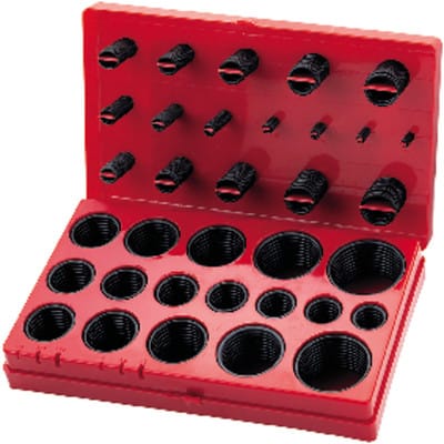 O-Ring-BOX H, NBR 70, metrisch, 386 Stück 30 Abmessungen, 3x2 bi