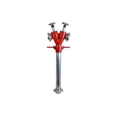 Standrohr DN80 2 x Storz C, mit Absperrung