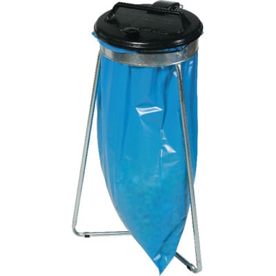 Abfallsamml. 1x120 l Stat. m.Deckel schw.