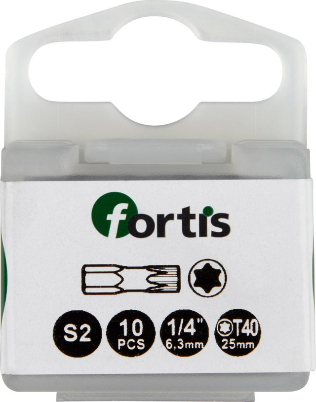 Bit-Set DIN3126C6,3 10 x T40x25mm Tors.FORTIS