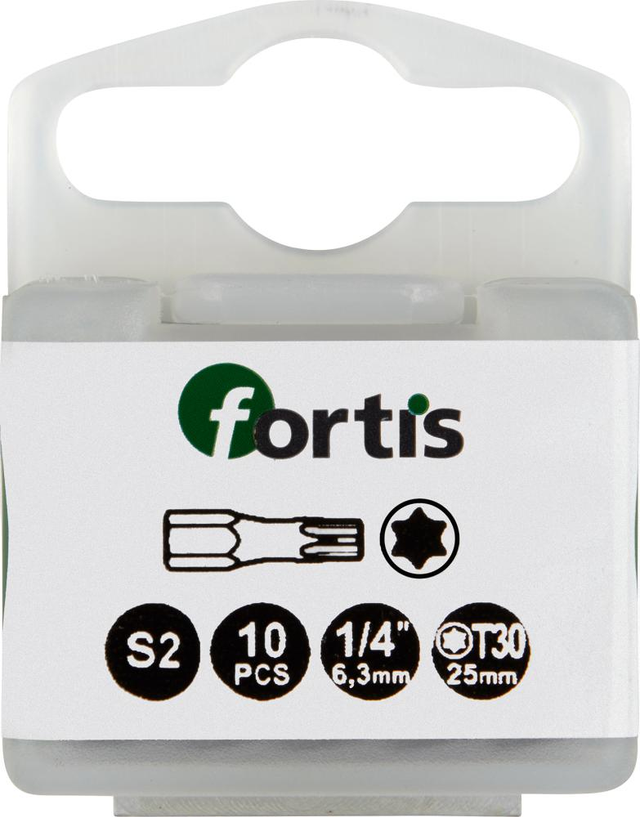Bit-Set DIN3126C6,3 10 x T30x25mm Tors.FORTIS