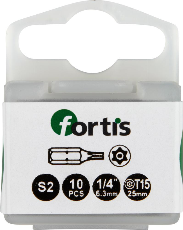 Bit-Set DIN3126C6,3 10 x T-BO15x25mm FORTIS