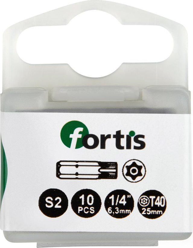 Bit-Set DIN3126C6,3 10 x T-BO40x25mm FORTIS