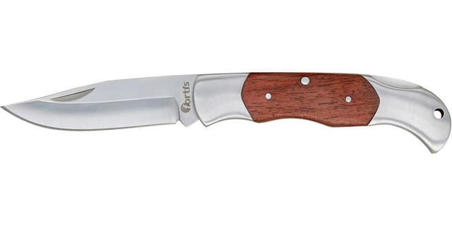 Arbeitsmesser Holz im Lederetui 175mm FORTIS