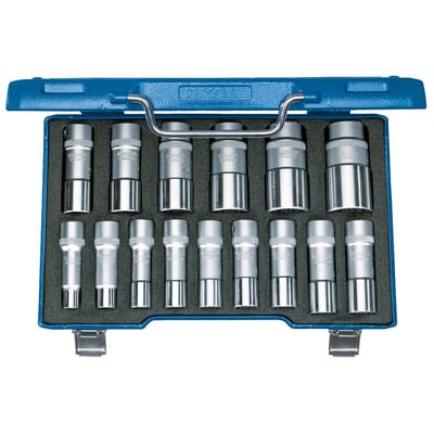 Steckschlüsseleinsatz- Satz 12-kant 1/2" 10-32mm15-teilig GEDORE