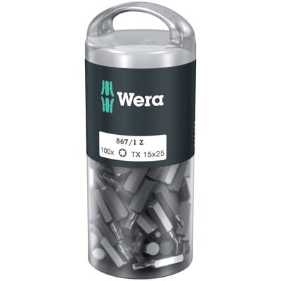 Bit 1/4" DIN3126E6,3 T15x25mm Pack zu 100Stück