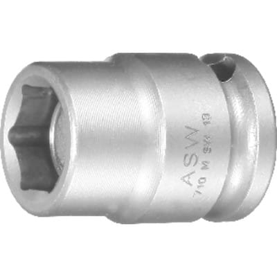 Kraft- Steckschlüsseleinsatz mit Magnet 3/8" 10mm ASW