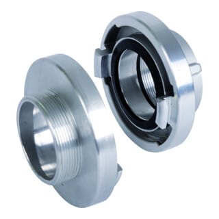 Storz Festkupplung Al 75-B, AG G 2.1/2", Dichtring weiß