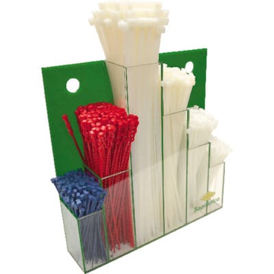 Kabelbinder-Set Nylon Wanddispay 600-teilig SapiSelco