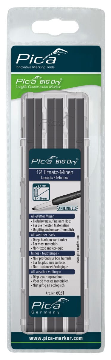 Minen-Set für Zimmermanns-Bleistift BIG Dry ANILINE2.0 Graphit P