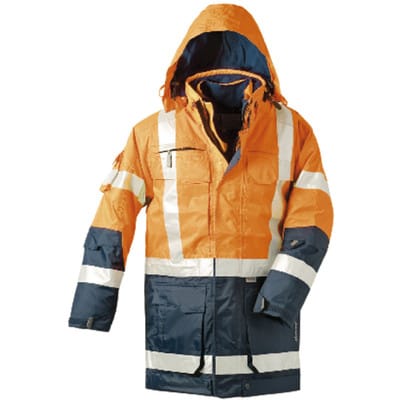 Warnparka Wallace, 4in1, Gr. 3XL, orange