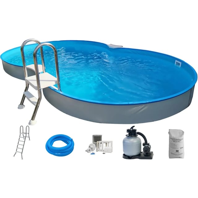 Achtform-Schwimmbecken-Set Calypso