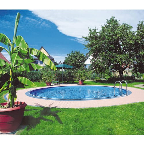 Rundform-Schwimmbecken-Set Bermuda