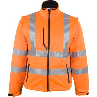 Warnjacke,Softshell, Gr. 2XL, leuchtorange