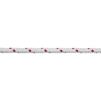 Seil geflochten PES 10 Rolle 100m 250x200 weiß-rot