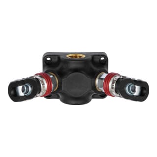 Endverteilerdose Kunststoff Innengewinde 1xG1/2" zu 2xSchwenk- K