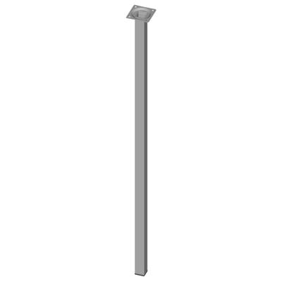 Stahlrohrmöbelfüsse silberfarb.800mm eckig