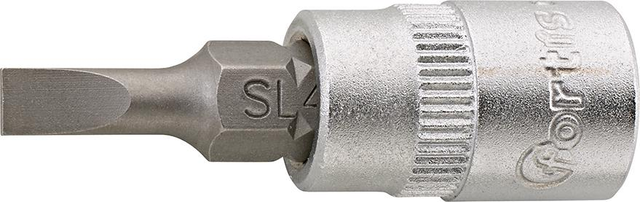 Schraubendr.-Einsatz 1/4"4 x0,8mm Schlitz FORTIS