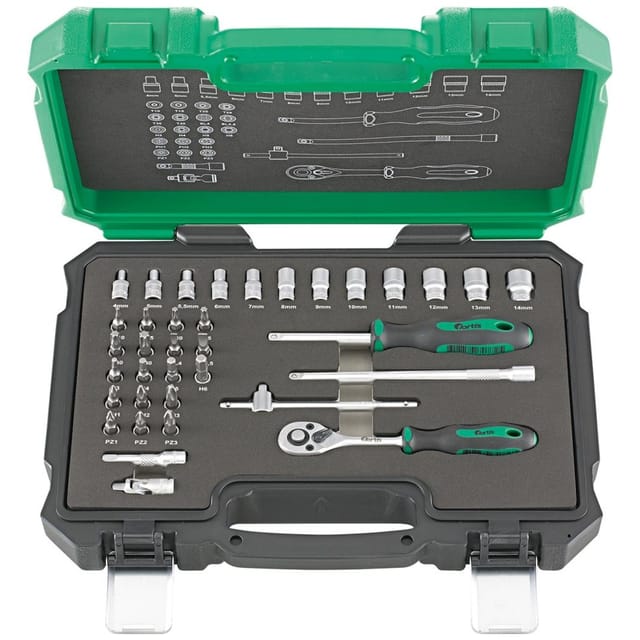 Steckschl.-Grt. 1/4" 36tlg. FORTIS