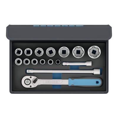 Steckschlüsseleinsatz- Satz TC 19-MU-10 in Textiltasche C-Profil