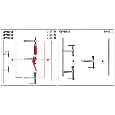 Hochleistungszwingen-Set 1500/120 BESSEY
