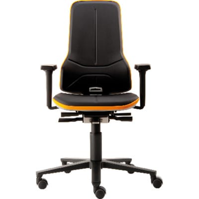 Basisstuhl NEON orange mit Gleiter