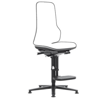 Basisstuhl NEON grau m. Gleiter u. A.-Hilfe