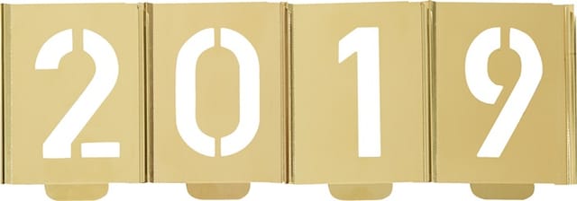 Signierschablone 0-9 Schrifthöhe 100mm TURNUS