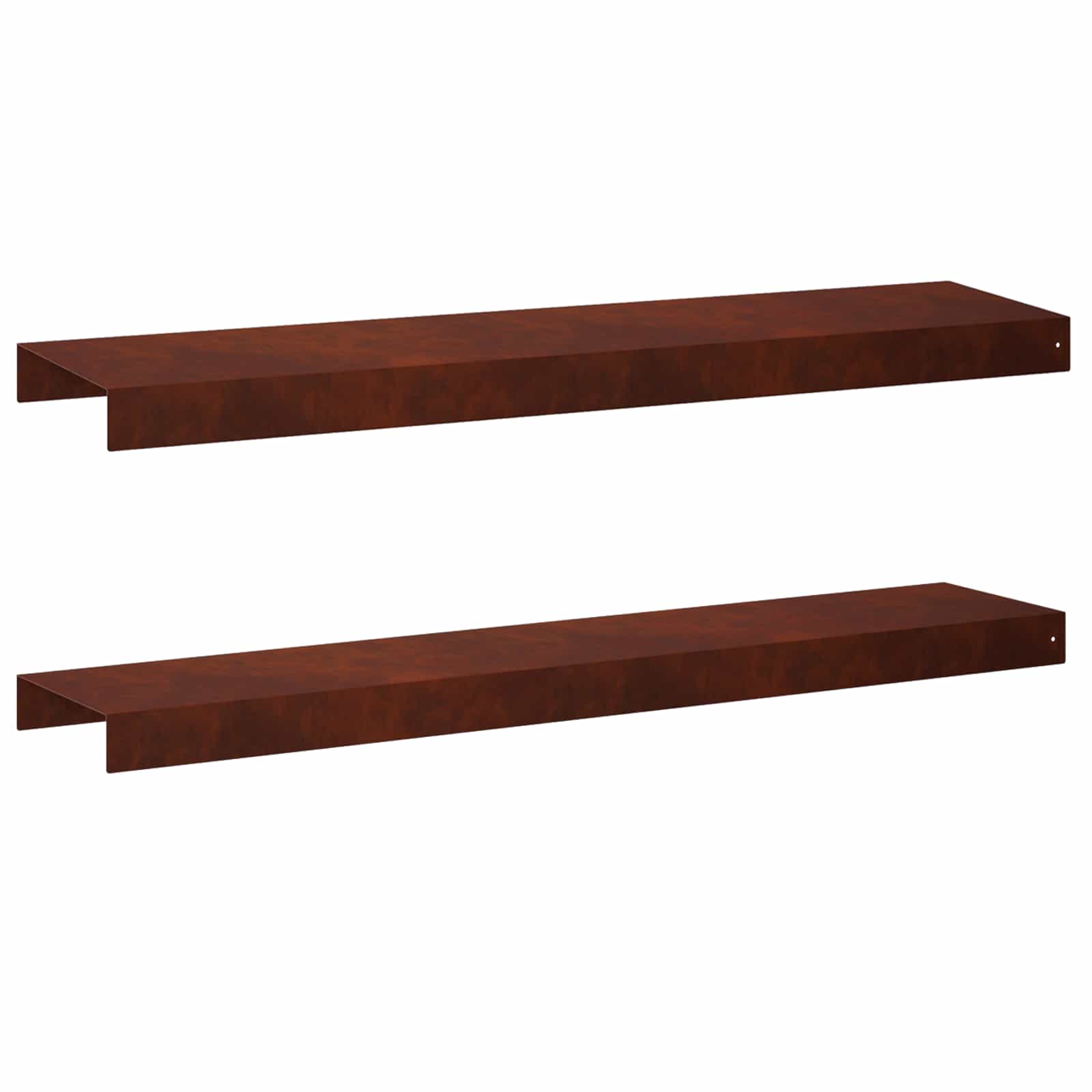 Garten-abdeckprofil 2 Stk. 100 X 20 X 5 Cm Wetterfeststahl Vidaxl