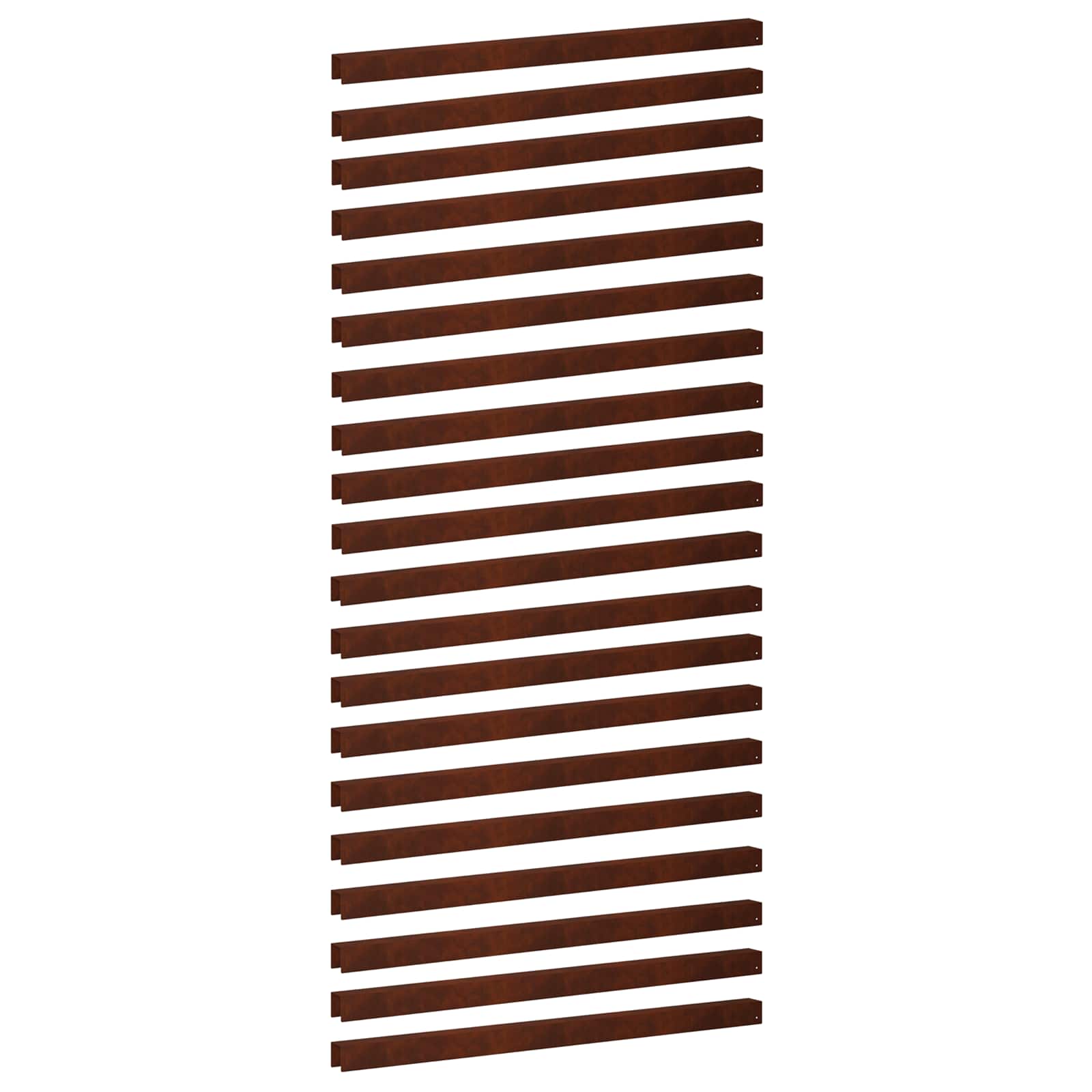 Garten-abdeckprofil 20 Stk. 100 X 5 X 5 Cm Wetterfeststahl Vidaxl