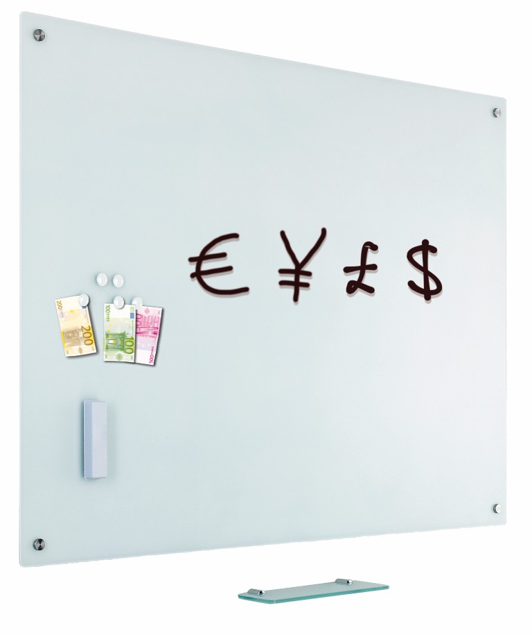Glassboard - Glas Magnettafel - 60x90 Cm, Weiß