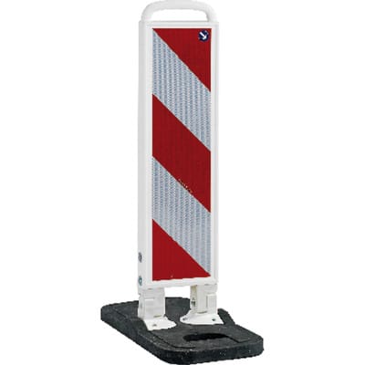 Klappbake weiß 750mm Fuß schwarz RA2B R L