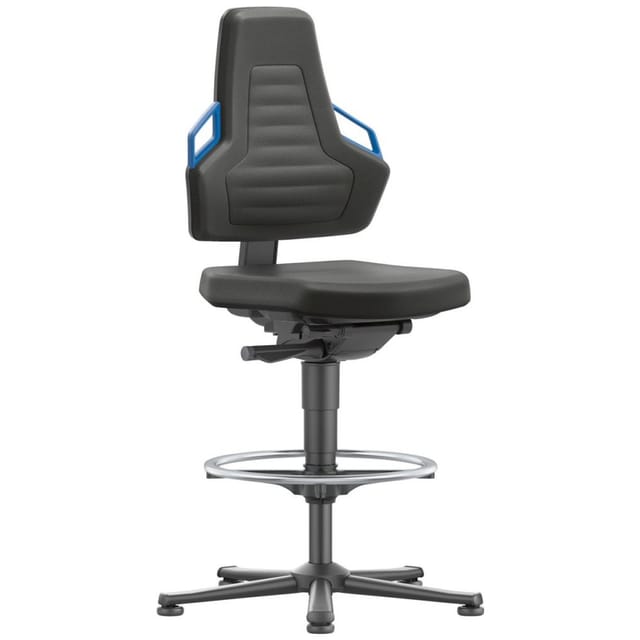 Stuhl Nexxit 3 Gleiter Polster Griff blau